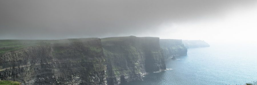 Storm over the cliffs of Moher