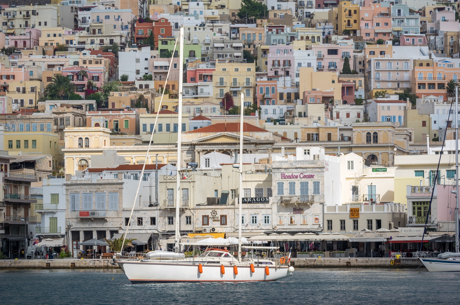 Syros : A Greek Island with Roman Influence Ermoupoli yacht